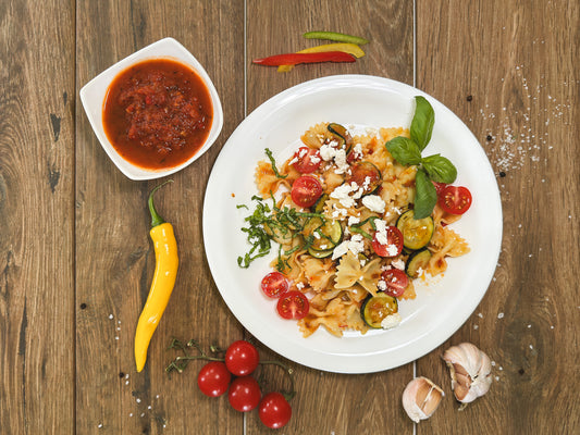 Red Pepper Chutney vegetarische Pasta