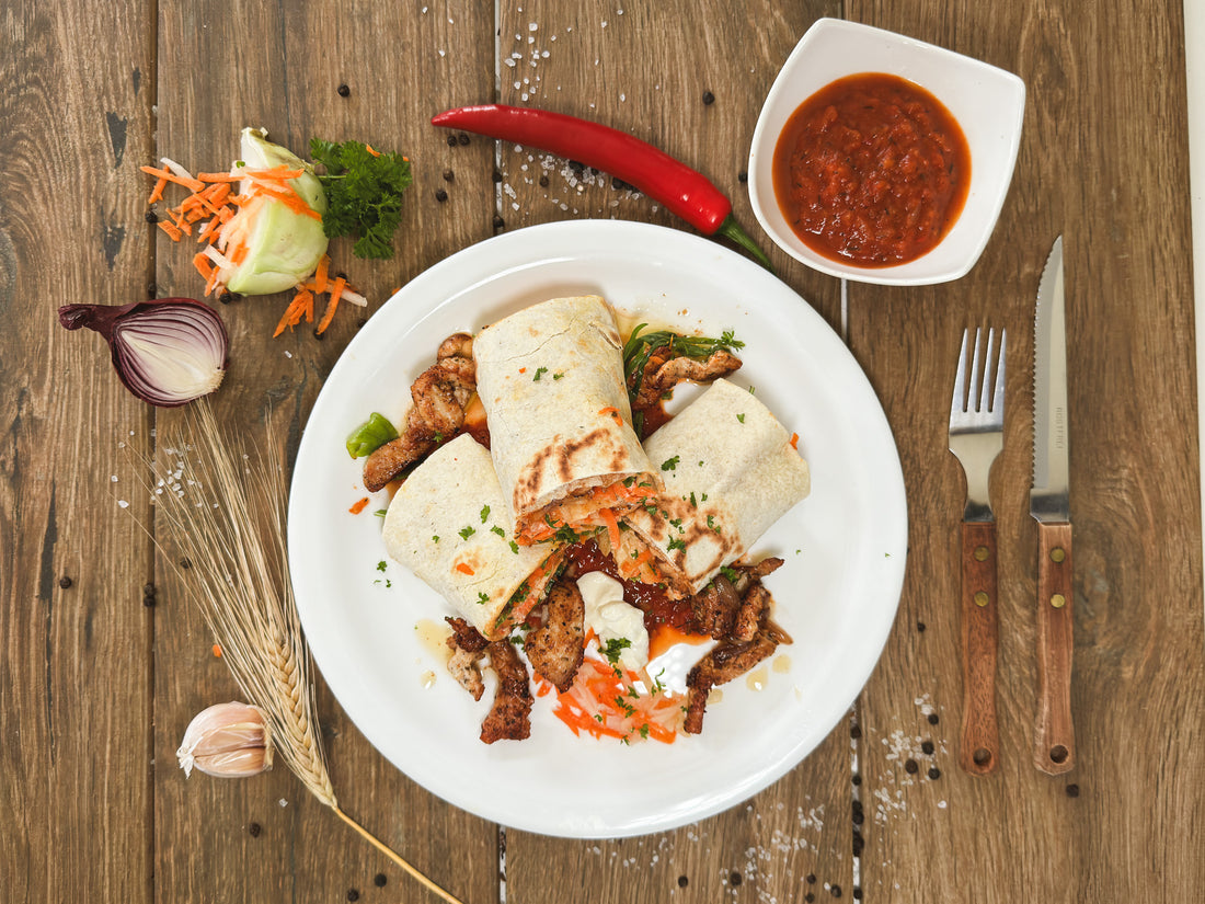 Habanero Chutney Gegrillte Hähnchen-Wraps